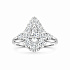 Кольцо из белого золота с бриллиантами 0,23 ct