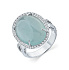 Кольцо из белого золота с аквамарином 12,005 ct