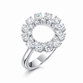 Кольцо из белого золота