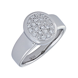 Кольцо из белого золота