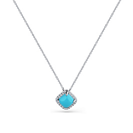 Колье из белого золота 1,36 ct