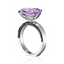 Кольцо из белого золота с аметистом 7,24 ct