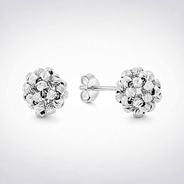 Серьги из белого золота