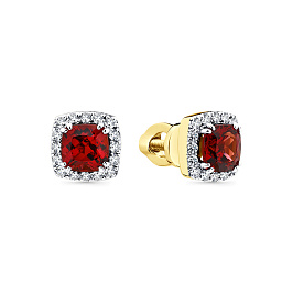 Серьги из желтого золота 1,525 ct