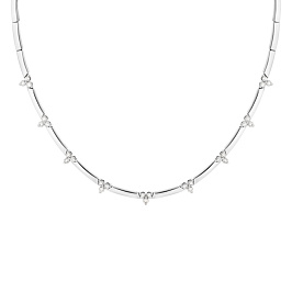 Колье из белого золота с бриллиантами