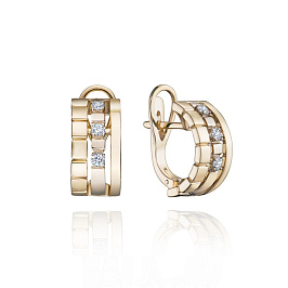 Серьги из желтого золота