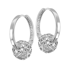 Серьги из белого золота