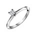 Кольцо из белого золота с бриллиантом 0,18 ct