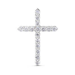 Крест из белого золота