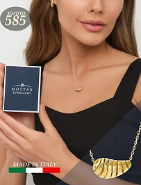 Золотое Колье капля