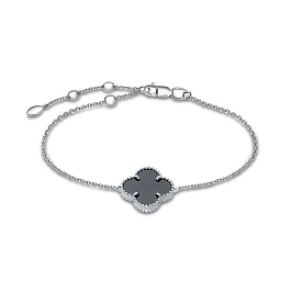 Браслет из белого золота с ониксом 2,865 ct