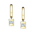 Серьги из желтого золота с бриллиантами 0,34 ct