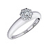 Кольцо из белого золота с бриллиантами 0,136 ct