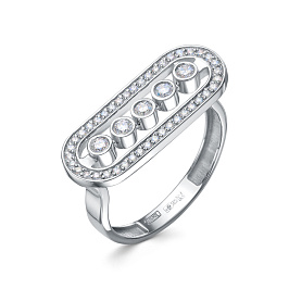 Кольцо из белого золота