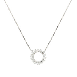 Колье из белого золота с бриллиантами