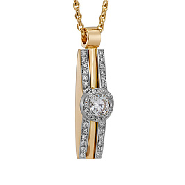 Подвеска из золота с бриллиантами 0,147 ct