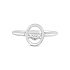 Кольцо из белого золота с бриллиантом 0,15 ct