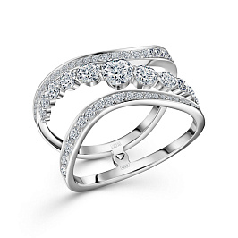 Кольцо ALROSA  из белого золота