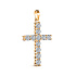 Крест ALROSA  из желтого золота
